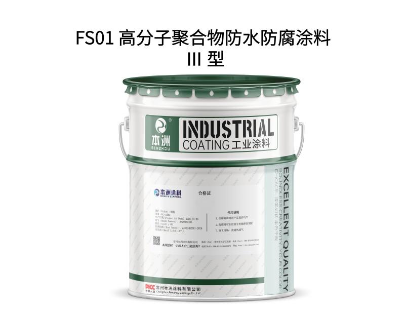 FS01 高分子聚合物防水防腐涂料 Ⅲ 型