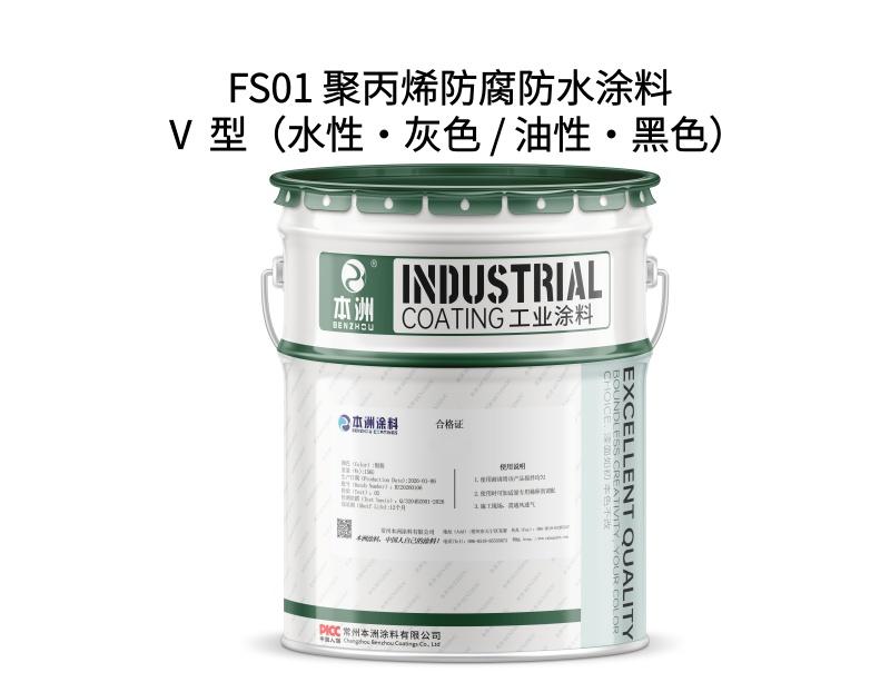 FS01 聚丙烯防腐防水涂料 Ⅴ 型（水性・灰色 / 油性・黑色）